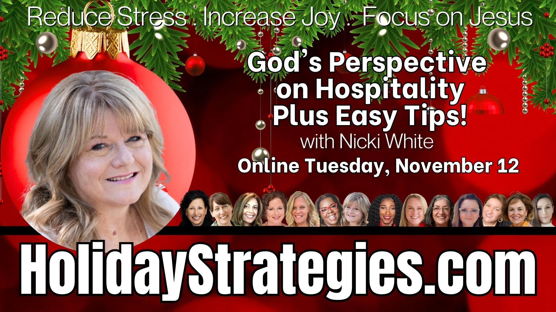 God's Perspective on Hospitality & Easy Tips!