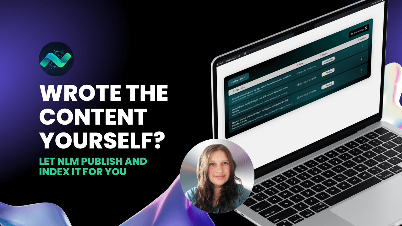 Wrote the Content Yourself? Let Next Level Marketing AI Publish and Index It for You