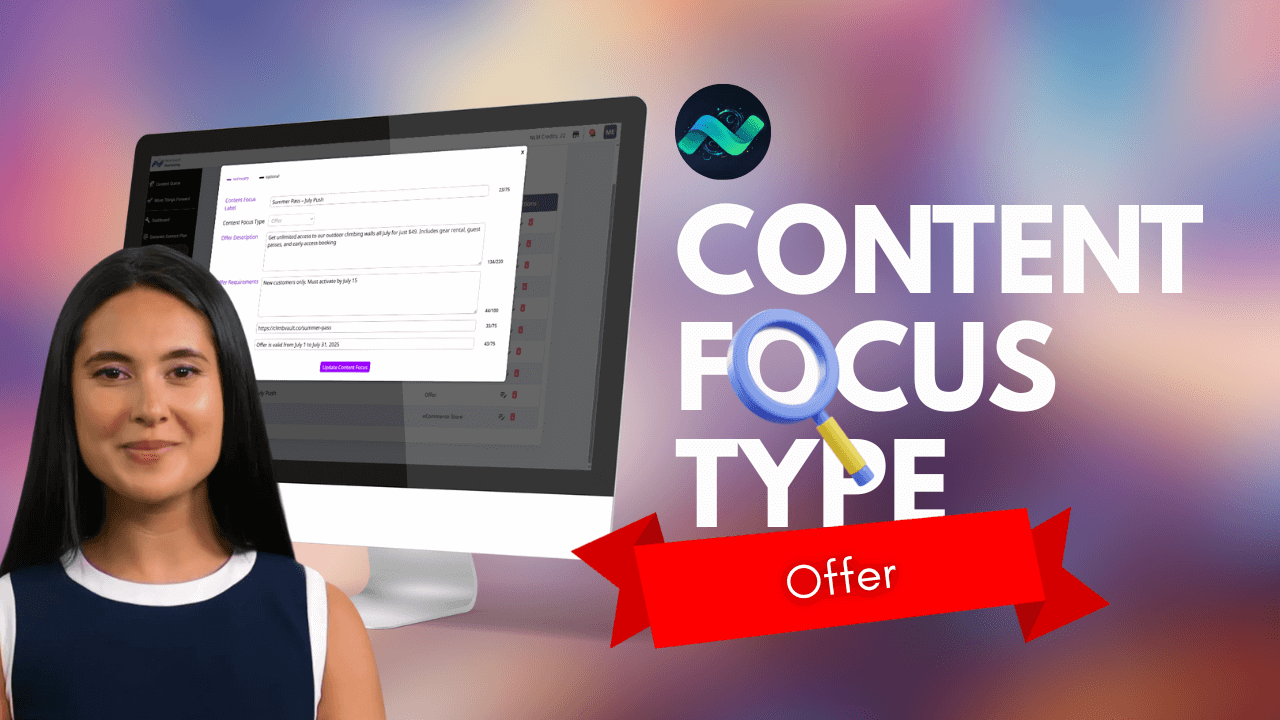 This AI Hack Gets Your Offer Seen Without Annoying Your Audience | Offer Content Focus Demo