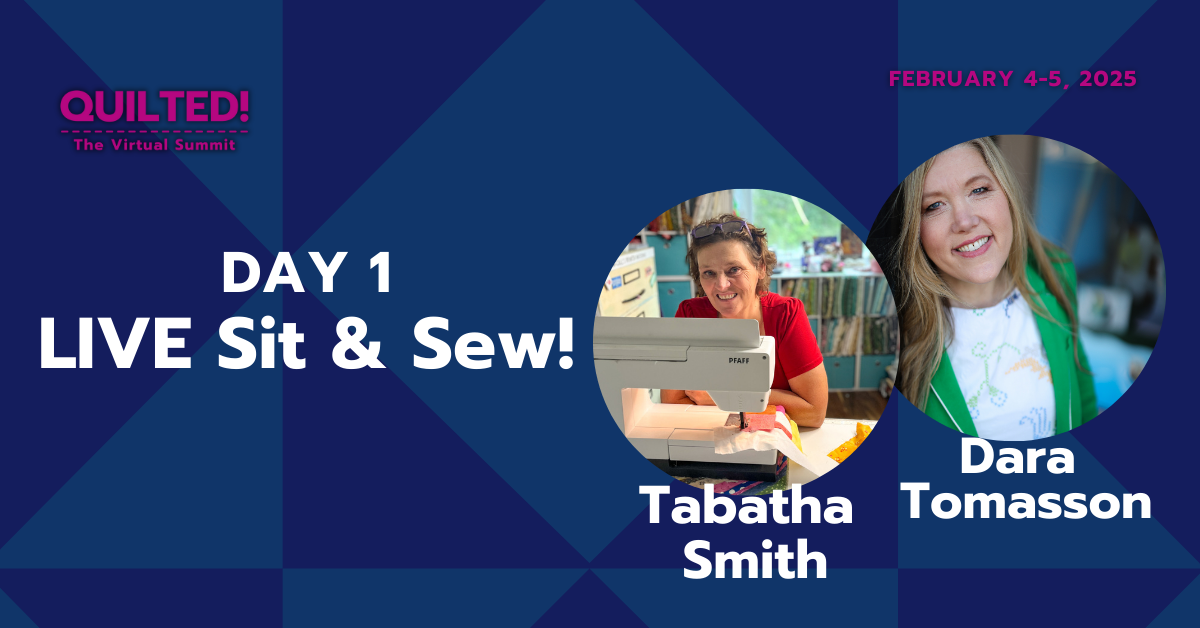 Day 1 LIVE Sit & Sew!
