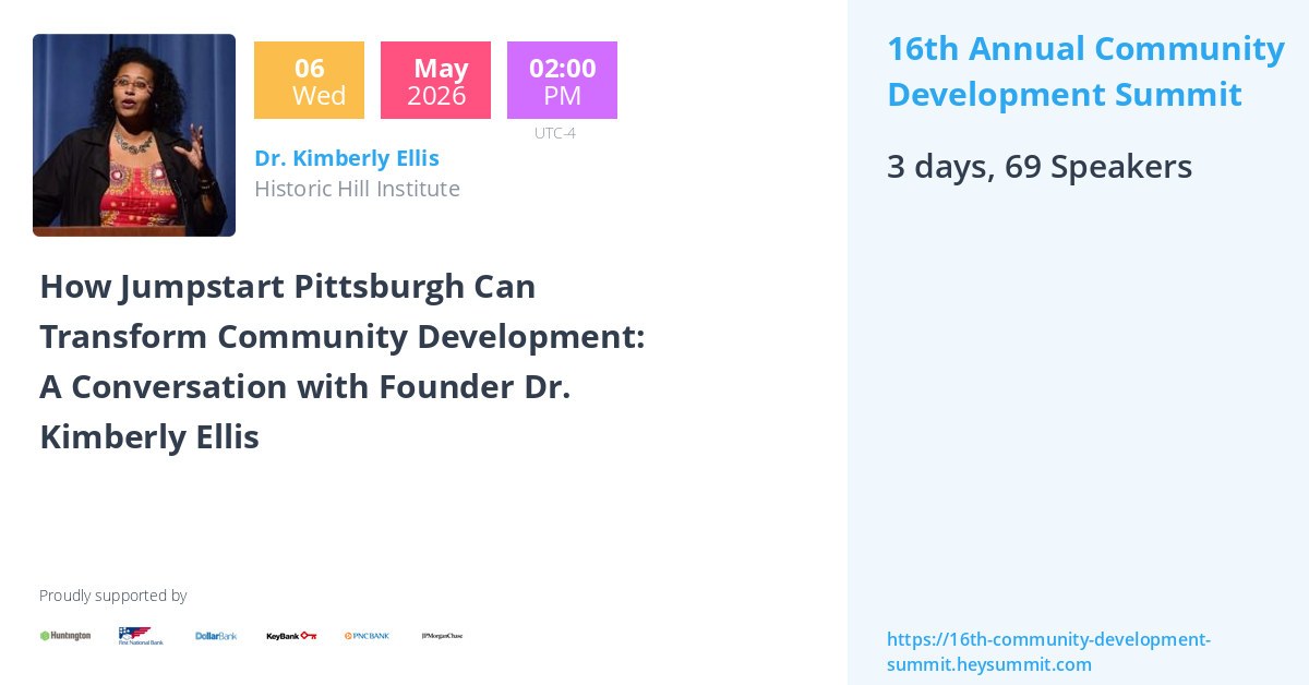 How Jumpstart Pittsburgh Can Transform Community Development: A ...
