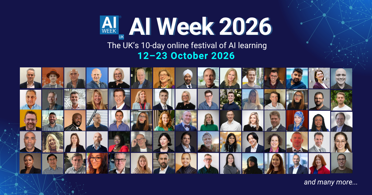 Digital Leaders AI Week 2026, taking place online from 12 to 23 October 2026, with Carlos Simpson among the speakers.
