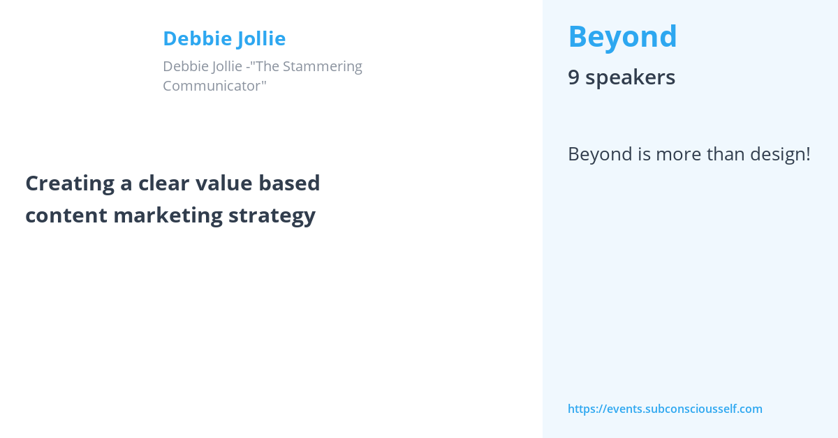 Creating a clear value based content marketing strategy