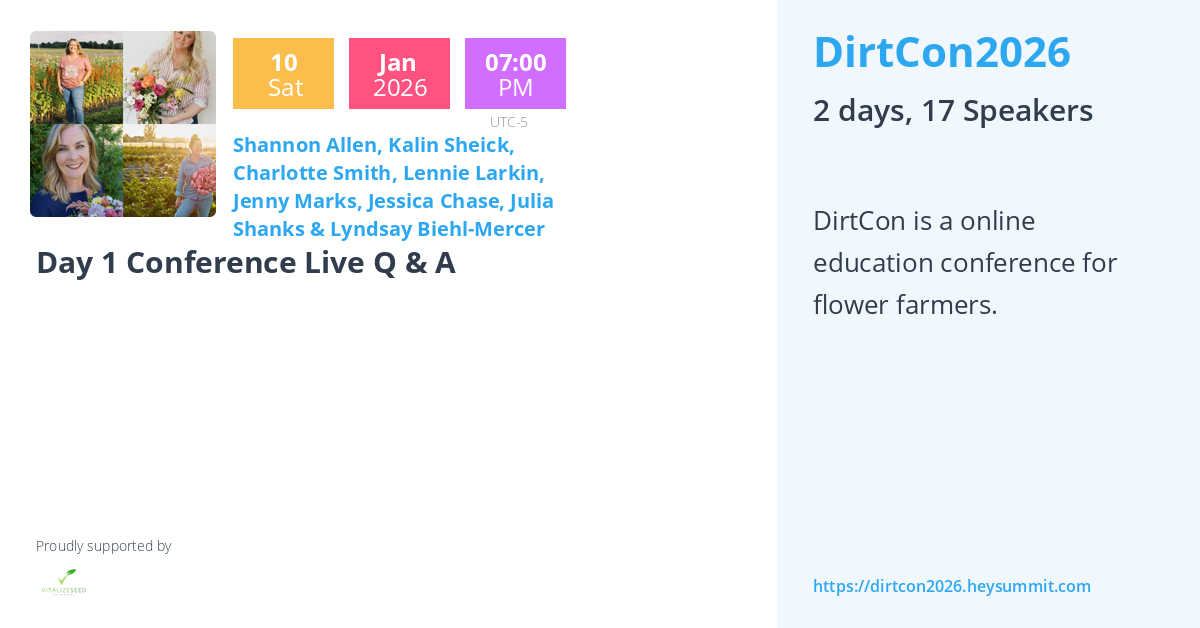 Day 1 Conference Live Q & A