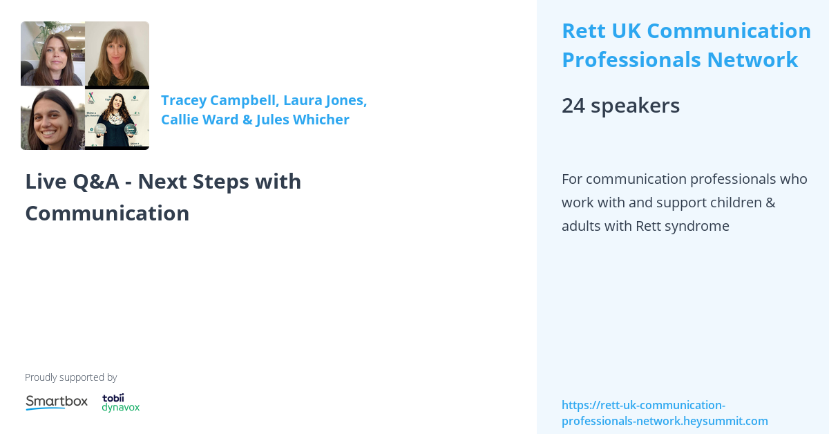 Live Q&A - Next Steps with Communication