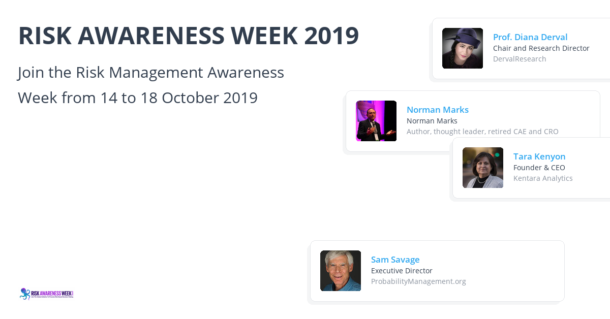Happy Risk Management Week. Sign RISK AWARENESS WEEK 2019