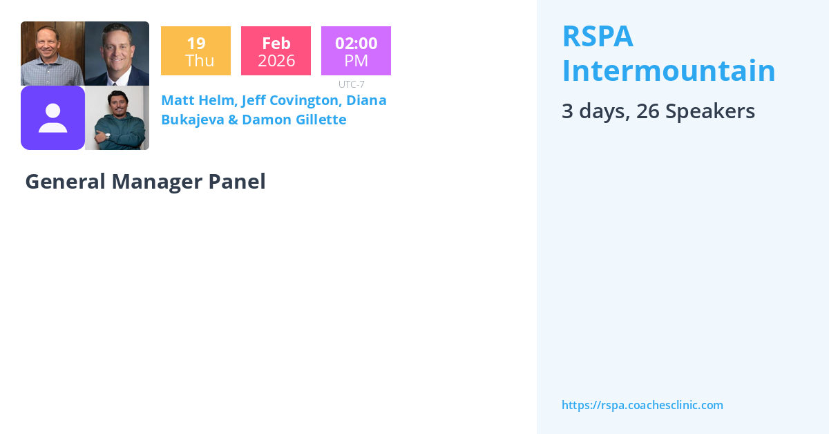 Damon Gillette - RSPA Intermountain