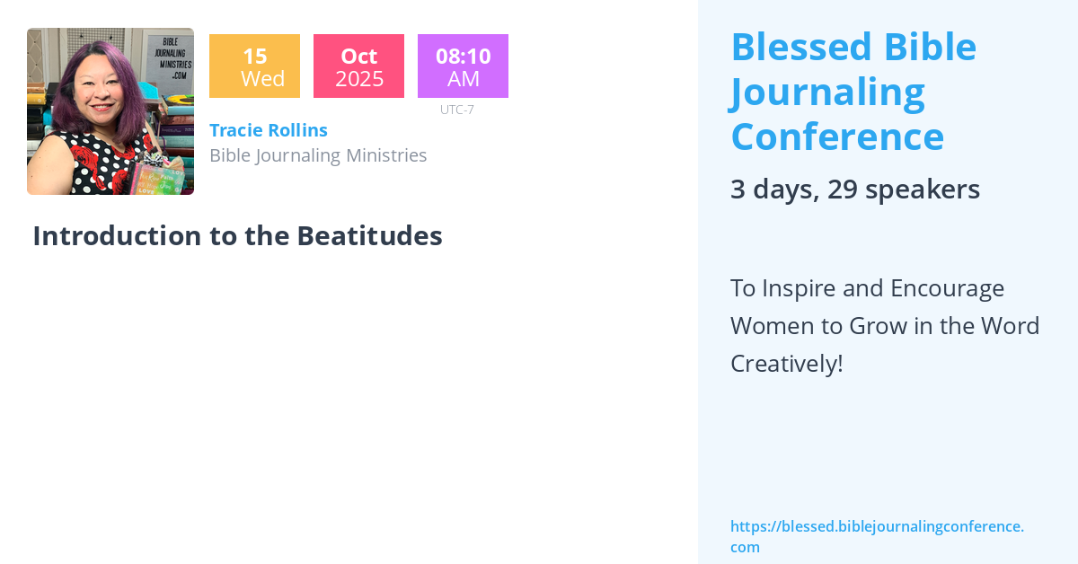 Introduction to the Beatitudes