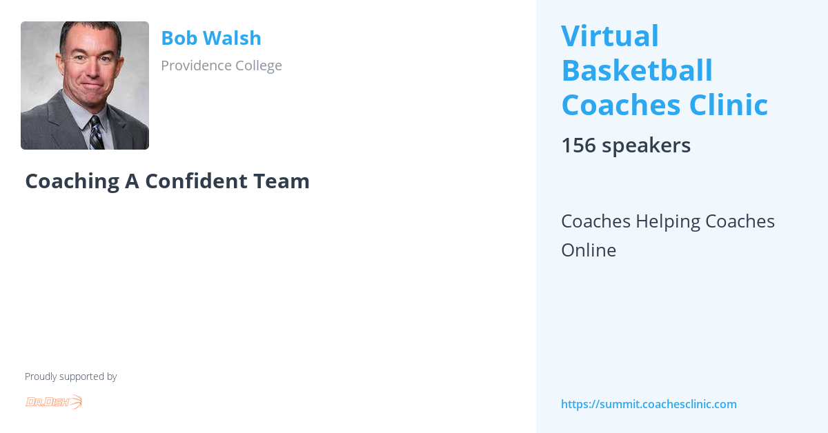 Tim Comfort Coaching A Confident Team