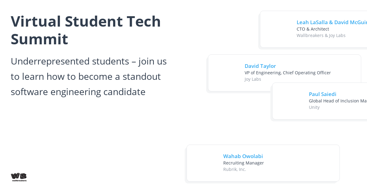 Virtual Student Tech Summit