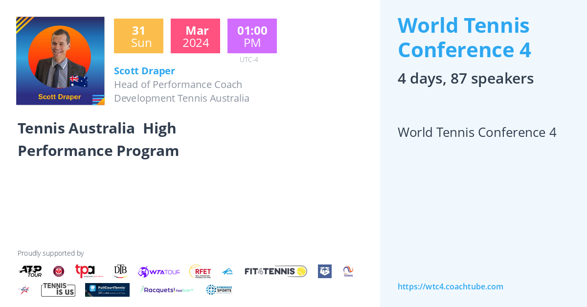 Scott Draper - World Tennis Conference 4